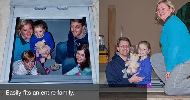 Shelters fit entire family