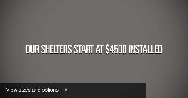 Tornado Shelters start at $4,500 installed